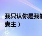 我只認你是我的妻主好看嗎（我只認你是我的妻主）