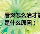 唇炎怎么治才能斷根（一年四季嘴唇干裂脫皮是什么原因）