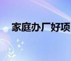 家庭辦廠好項目（45個家庭辦廠小項目）