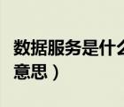 數(shù)據(jù)服務(wù)是什么意思（天際通數(shù)據(jù)服務(wù)是什么意思）