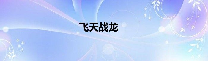 飛天戰(zhàn)龍