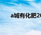a城有化肥200噸（a城有肥料200噸）