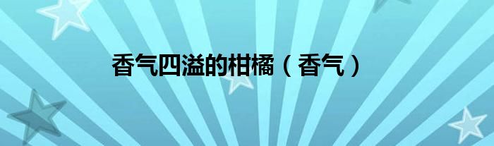 香氣四溢的柑橘（香氣）