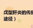 戊型肝炎的傳播途徑是什么（戊型肝炎的傳播途徑）