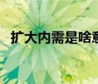 擴(kuò)大內(nèi)需是啥意思（擴(kuò)大內(nèi)需是什么意思）