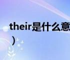 their是什么意思什么詞性（their是什么意思）