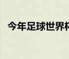今年足球世界杯的時間（南非世界杯賽程）