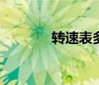 轉(zhuǎn)速表多少是正常的（轉(zhuǎn)速）