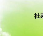 杜耒的讀音（杜耒）