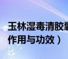 玉林濕毒清膠囊的作用與功效（濕毒清膠囊的作用與功效）