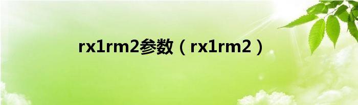 rx1rm2參數(shù)（rx1rm2）