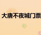 大唐不夜城門票用預(yù)約嗎（大唐不夜城門票）