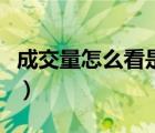 成交量怎么看是買入還是賣出（成交量怎么看）