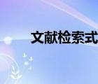 文獻(xiàn)檢索式是什么（檢索式是什么）