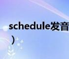 schedule發(fā)音怎么讀（schedule英語(yǔ)怎么讀）