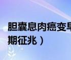 膽囊息肉癌變早期征兆彩超（膽囊息肉癌變早期征兆）
