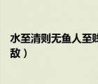 水至清則無魚人至賤則無敵英文（水至清則無魚人至賤則無敵）