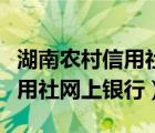 湖南農(nóng)村信用社網(wǎng)上銀行叫什么（湖南農(nóng)村信用社網(wǎng)上銀行）