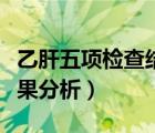 乙肝五項(xiàng)檢查結(jié)果分析報(bào)告（乙肝五項(xiàng)檢查結(jié)果分析）