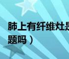肺上有纖維灶是什么意思（肺有纖維灶是大問題嗎）