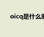 oicq是什么時候出來的（oicq是什么）