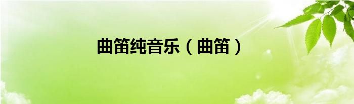 曲笛純音樂（曲笛）