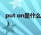 put on是什么意思翻譯（put on是什么意思）