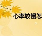 心率較慢怎么辦（心率緩慢怎么辦）