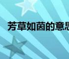 芳草如茵的意思和含義（芳草如茵的意思）