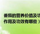 番茄的營養(yǎng)價值及功效與作用禁忌（番茄的營養(yǎng)價值 番茄的作用及功效有哪些）