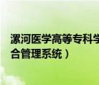 漯河醫(yī)學(xué)高等專(zhuān)科學(xué)校服務(wù)系統(tǒng)（漯河醫(yī)學(xué)高等專(zhuān)科學(xué)校綜合管理系統(tǒng)）