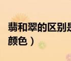 翡和翠的區(qū)別是什么（翡和翠指的不是同一種顏色）