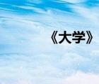 《大學(xué)》的定義（大學(xué)定義是）