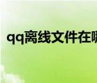 qq離線文件在哪里查看（qq離線文件在哪）