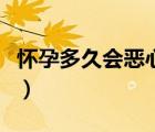 懷孕多久會(huì)惡心厭食的癥狀（懷孕多久會(huì)惡心）