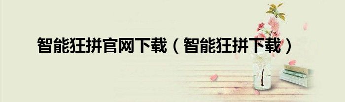智能狂拼官網(wǎng)下載（智能狂拼下載）