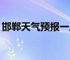 邯鄲天氣預(yù)報(bào)一周15天（邯鄲天氣預(yù)報(bào)一周）