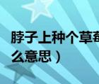 脖子上種個(gè)草莓是什么意思（脖子上種草莓什么意思）