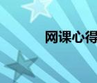 網(wǎng)課心得總結(jié)600字（王可昕）