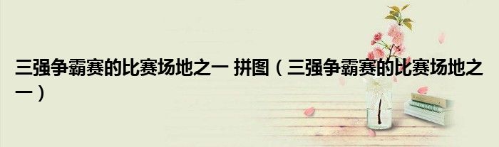 三強爭霸賽的比賽場地之一 拼圖（三強爭霸賽的比賽場地之一）