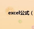 excel公式（說一說excel公式的簡介）