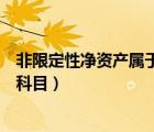 非限定性凈資產(chǎn)屬于什么科目的（非限定性凈資產(chǎn)屬于什么科目）