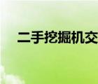 二手挖掘機(jī)交易市場（二手挖掘機(jī)市場）