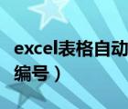 excel表格自動編號在哪里（excel工作表自動編號）