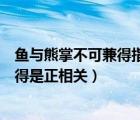 魚與熊掌不可兼得指的是哪種類型的沖突（魚與熊掌不可兼得是正相關(guān)）