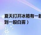 夏天打開冰箱有一股白霧是因?yàn)椋ㄏ奶齑蜷_冰箱為什么會(huì)看到一股白霧）