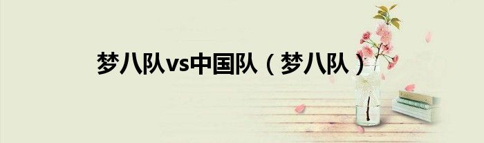 夢八隊(duì)vs中國隊(duì)（夢八隊(duì)）