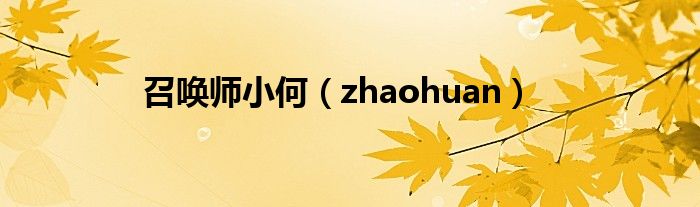 召喚師小何（zhaohuan）