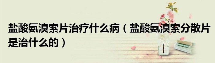 鹽酸氨溴索片治療什么病（鹽酸氨溴索分散片是治什么的）