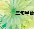 三句半臺詞大全（三句半臺詞）
